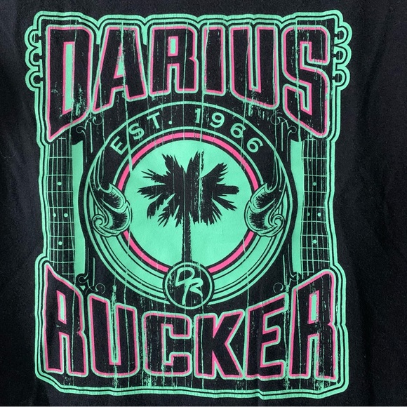 Women’s L BELLA DARIUS RUCKER Black V-Neck Tee Shirt EXC - Picture 7 of 7